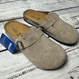 NWT Birkenstock Boston Clog Taupe Size 6 7 7.5 8 8.5 9 9.5 Soft Footbed Women’s